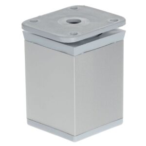 Noha nábytková hranatá, H60/D40x40, eloxovaný hliník