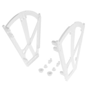 Výklopný botník, 2 police, bílá