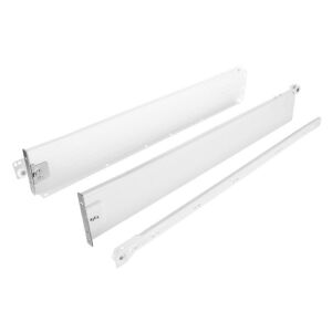 Kolečkový výsuv s bočnicí, 86/550 mm, bílá