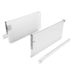 Kolečkový výsuv s bočnicí, 150/300 mm, bílá