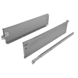 Kolečkový výsuv s bočnicí, 118/450 mm, šedá