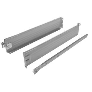 Kolečkový výsuv s bočnicí, 86/450 mm, šedá