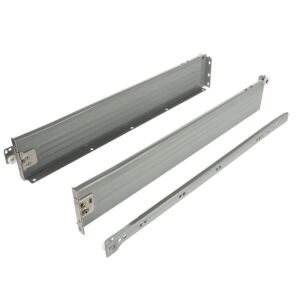 Kolečkový výsuv s bočnicí, 86/500 mm, šedá