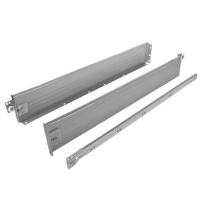 Kolečkový výsuv s bočnicí, 86/550 mm, šedá