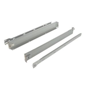 Kolečkový výsuv s bočnicí, 54/450 mm, šedá