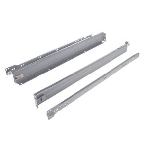 Kolečkový výsuv s bočnicí, 54/500 mm, šedá