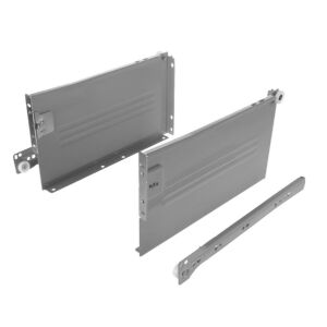 Kolečkový výsuv s bočnicí, 150/270 mm, šedá