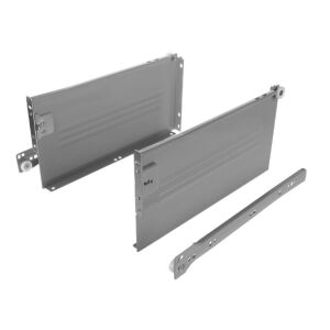 Kolečkový výsuv s bočnicí, 150/300 mm, šedá