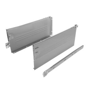 Kolečkový výsuv s bočnicí, 150/350 mm, šedá