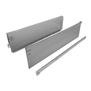 Kolečkový výsuv s bočnicí, 150/550 mm, šedá