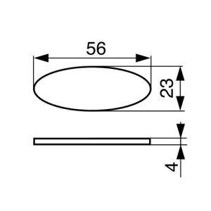 Spojovací lamela 20" 56x23xT4 mm, buk (balení 1000ks)"