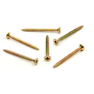 Vrut do dřeva, zápustná hlava, PZ 6,0 x 80, zinek žlutý