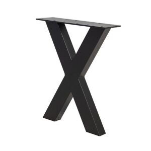 Stolová podnož Lavička X - 425x345 mm - černá - pár