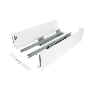 Výsuv ND60 (18mm) s dvojitou bočnicí, 116/350 mm, bílá