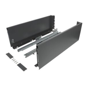 Výsuv ND60 (18mm) s dvojitou bočnicí, 167/350 mm, šedá