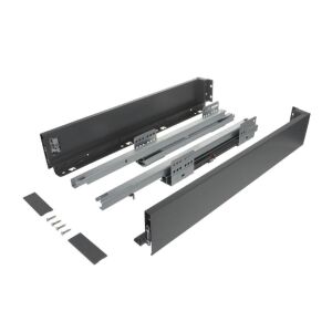 Výsuv ND60 (18mm) s dvojitou bočnicí, 84/350 mm, šedá