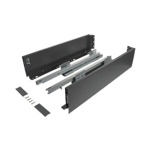 Výsuv ND60 (18mm) s dvojitou bočnicí, 116/350 mm, šedá