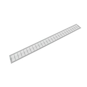 Hliníková větrací mřížka, 100x1000 mm, imitace nerezu