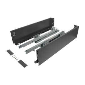 Výsuv ND60 (18mm) s dvojitou bočnicí, 116/500 mm, tm.šedá