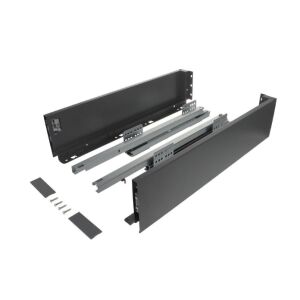 Výsuv ND60 (18mm) s dvojitou bočnicí, 116/300 mm, tm.šedá