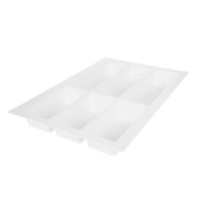 Příborník do zásuvky 40 (322x474 mm), Grained, bílá