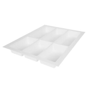 Příborník do zásuvky 45 (372x474 mm), Grained, bílá