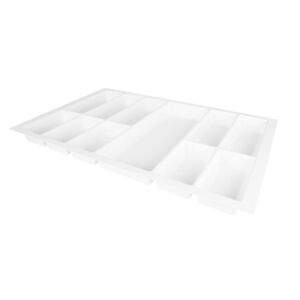 Příborník do zásuvky 80 (722x474 mm), Grained, bílá