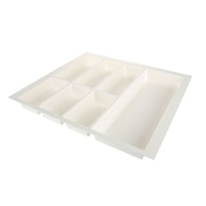 Příborník do zásuvky 90 (822x474 mm), Grained, bílá