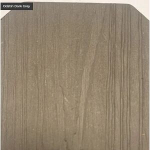 WPC plotový profil s tříhrannou hlavou/Dark Grey 150x12mm