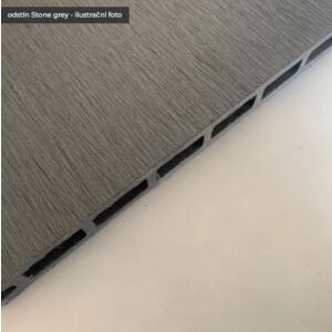WPC Vodorovný plotový profil 210x21x2000mm Stone Grey