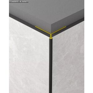 Rocko hliníkový profil pro vnější roh - šipka 45°, bílá