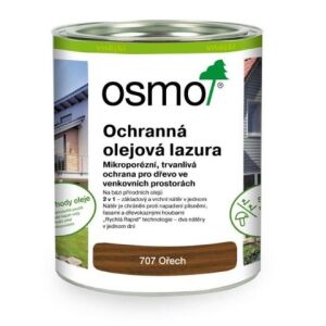 OSMO 707 Ochranná olejová lazura - Ořech (707) 0,75l