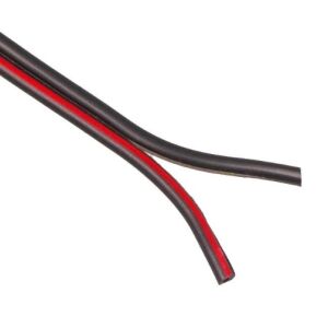 LED kabel černý 2x0,35 mm2