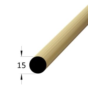 Lišta dřevěná kruhová, průměr 15 x 2000mm, borovice / smrk