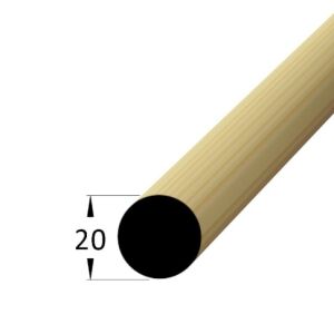 Lišta dřevěná kruhová, průměr 20 x 2400mm, borovice / smrk