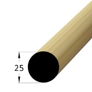 Lišta dřevěná kruhová, průměr 25 x 2400 mm, borovice / smrk