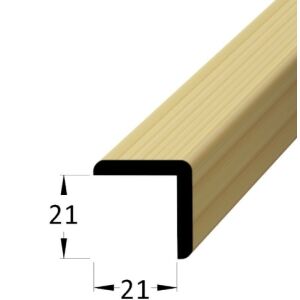 Lišta dřevěná rohová vnější, krycí schopnost 21 x 21 x 2400 mm, borovice/smrk