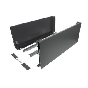 Výsuv ND60 (18mm) s dvojitou bočnicí, 199/500 mm, tmavě šedá