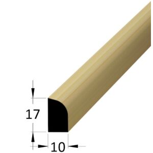 Lišta dřevěná rohová vnitřní 10 x 17 x 2400 mm, borovice/smrk