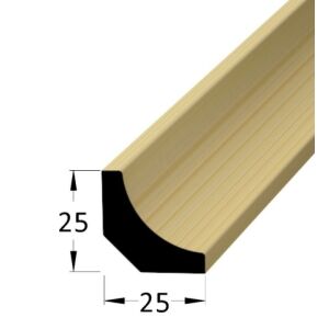 Lišta dřevěná rohová vnitřní 25 x 25 x 2400 mm, borovice/smrk