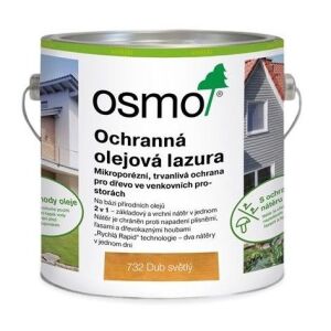 OSMO 732 Ochranná olejová lazura - dub sv. (732), 2,5l