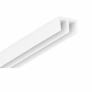 Pojezdový profil na sklo 5,6mm -HORNÍ - 2m - bílá
