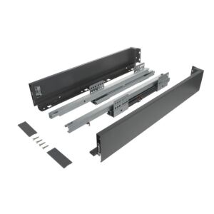 Výsuv ND60 (18mm) s dvojitou bočnicí, 84/270 mm, tm.šedá