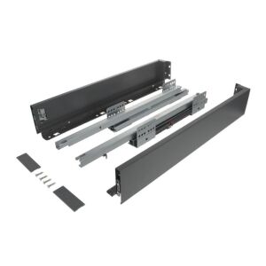 Výsuv ND60 (18mm) s dvojitou bočnicí, 84/300 mm, tm.šedá