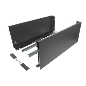 Výsuv ND60 (18mm) s dvojitou bočnicí, 199/400 mm, tm.šedá