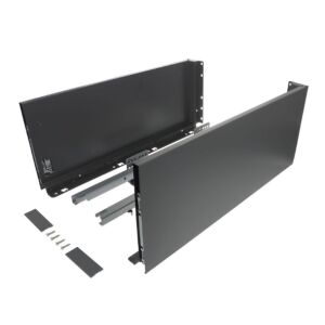 Výsuv ND60 (18mm) s dvojitou bočnicí, 199/550 mm, tm.šedá