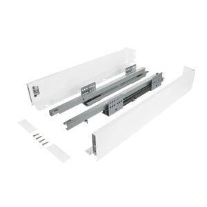 Výsuv ND60 (18mm) s dvojitou bočnicí, 84/300 mm, bílá