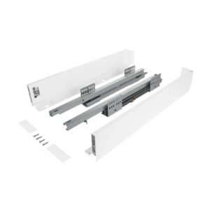 Výsuv ND60 (18mm) s dvojitou bočnicí, 84/400 mm, bílá