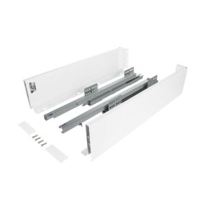 Výsuv ND60 (18mm) s dvojitou bočnicí, 116/400 mm, bílá