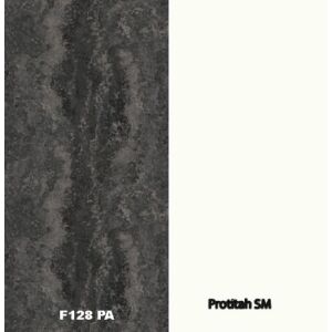 Zádový panel (zástěna) Egger F128PA (Granit Ambiance černý) / Protitahový průhledný papír SM, 4100x640x9,2